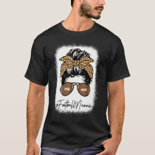 T-shirt Football Bleu Nannie Vie Avec Leopard Messy B