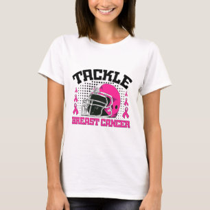 T-shirt Football Cancer du sein Sensibilisation Pink Ribbo