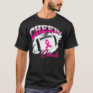 T-shirt Football Coach rose Ruban Cancer du sein Awa