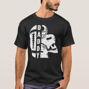 T-shirt Football Daddy Joueur De Football Papa D'Un Footba