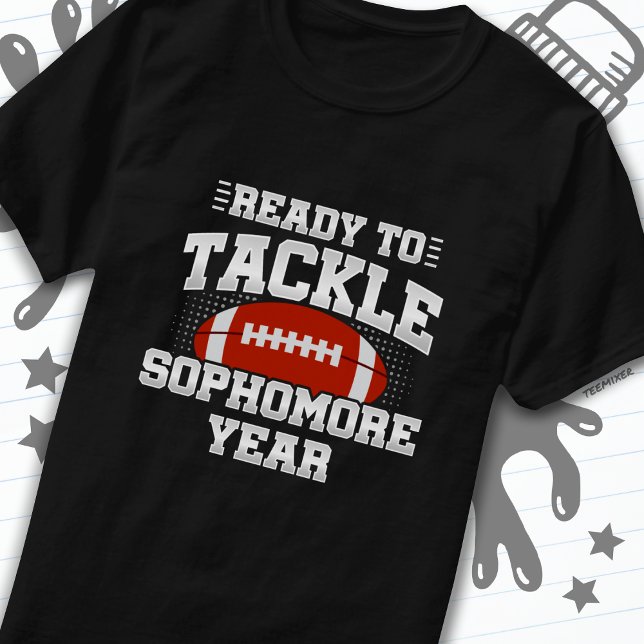 T-shirt Football de 10e année prêt à reprendre le cours (Créateur téléchargé)