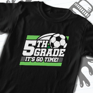 T-shirt Football de 5e année Premier jour Retour à l'école