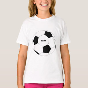 T-shirt Football de balle de football personnalisé