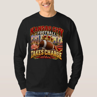T-shirt Football de Kansas City Prend les Choses en Main J