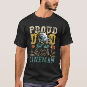 T-shirt football de mascotte d'aigle vintage