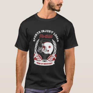 T-shirt Football de récupération des blessures sportives,