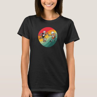 T-shirt Football de squelette Football squelette Halloween