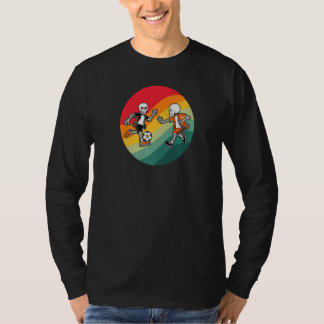 T-shirt Football de squelette Soccer de squelette   Hallow