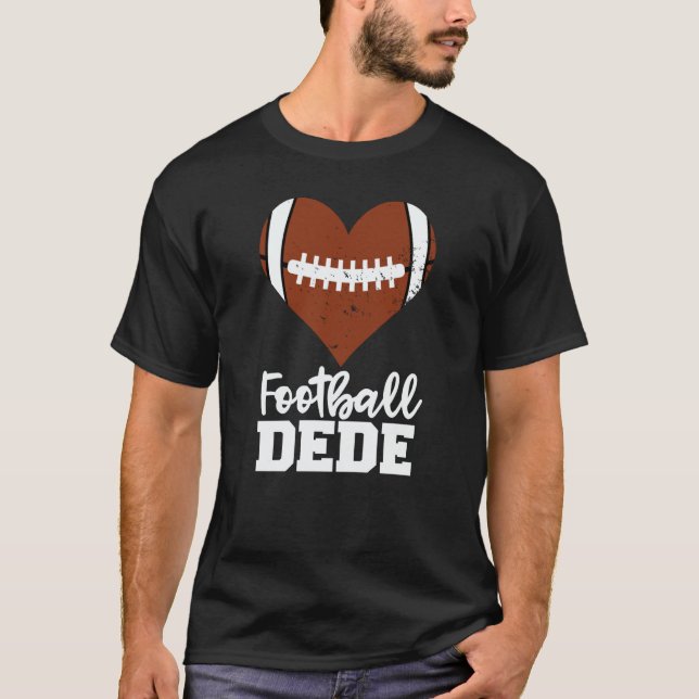 T-shirt Football Dede Football Heart Grandma Dede (Devant)