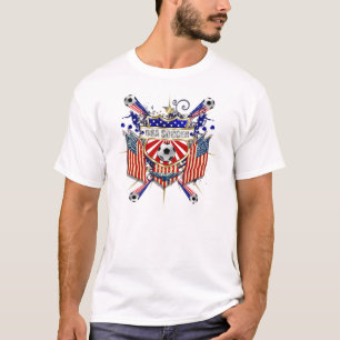 T-shirt Football des Etats-Unis de drapeau du Brésil 2014