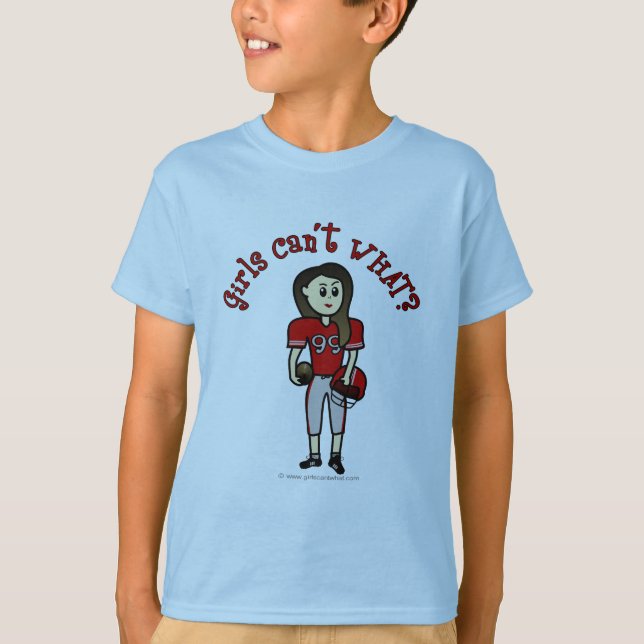 T-shirt Football des filles Red Light (Devant)