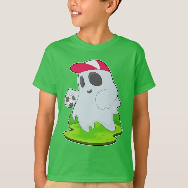 T-shirt Football d'Halloween fantôme (Devant)