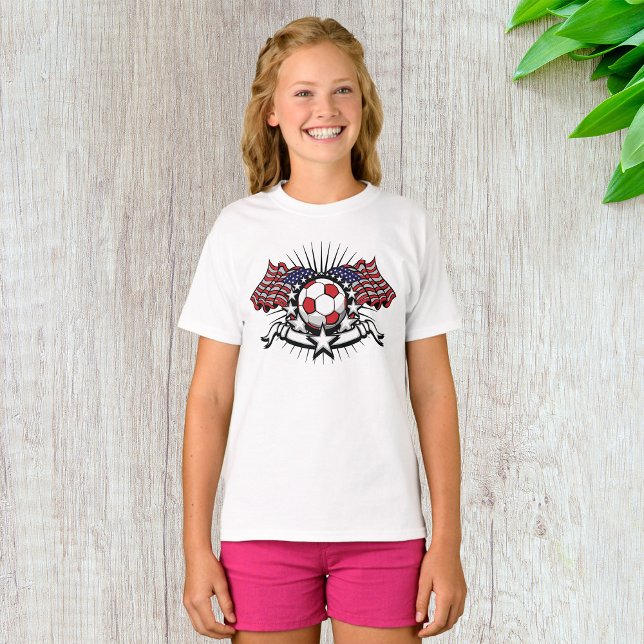 T-shirt Football drapeau américain patriotique (Créateur téléchargé)