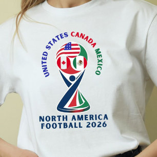 T-shirt Football en Amérique du Nord 2026 USA Canada Mex