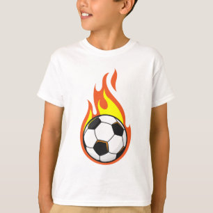 T-shirt Football en feu