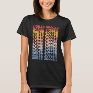 T-shirt Football Équestre Rétro Sportif Groovy