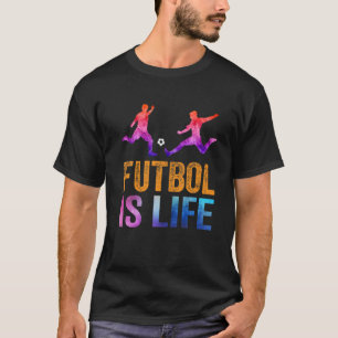 T-shirt Football Est Vie Football Amer Football Soccer Drô