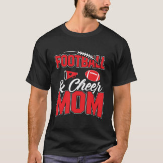 T-shirt Football Et Cheerleader Maman Football Mère