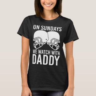 T-shirt Football Familial Drôle Le Dimanche Nous Regardons