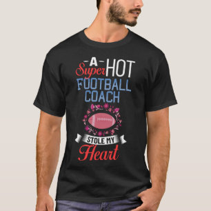 T-shirt Football Femme Girfriend Citations Jeu Entraîneur 