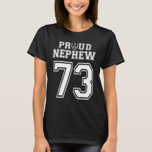 T-shirt Football Fière Personnalisé Nephew Numéro 73 Perso