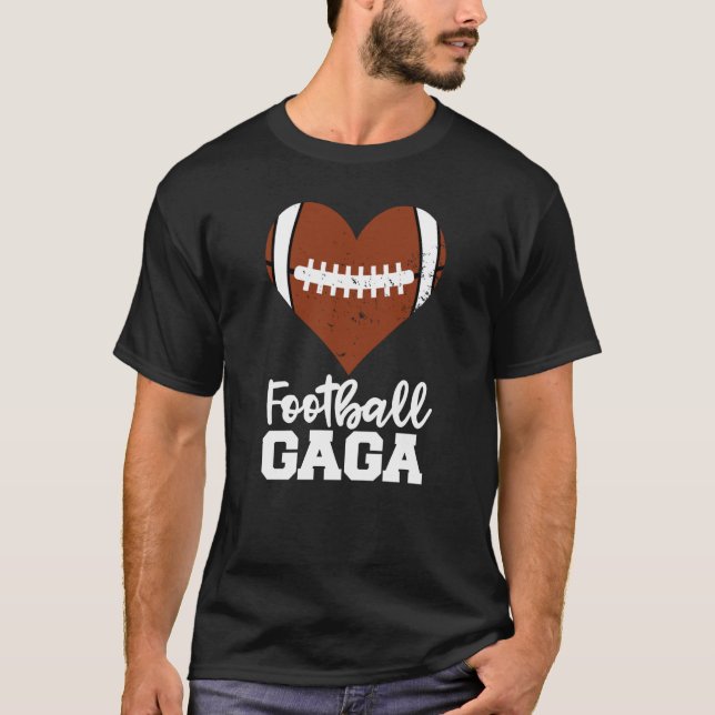 T-shirt Football Gaga Football Heart Grandma Gaga (Devant)