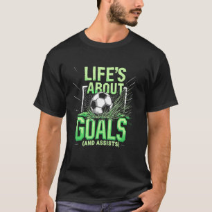 T-shirt Football, garçons La vie est faite de buts et de