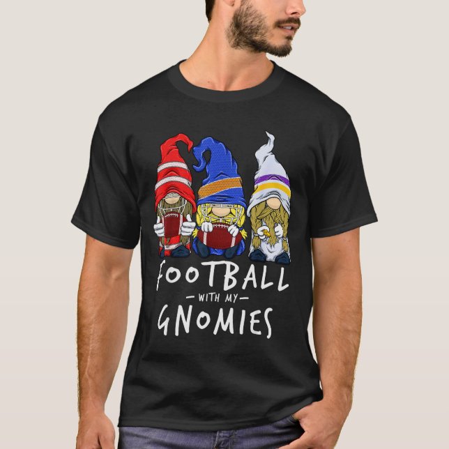 T-shirt Football Gnomes Football With My Gnomies For Boys  (Devant)
