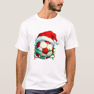T-shirt Football Guirlandes de Noël Père Noël