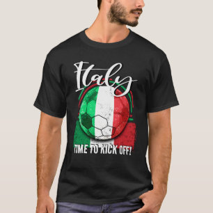 T-shirt Football Italie Drapeau, Football