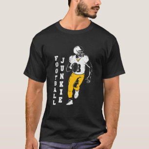 T-shirt Football Junkie Linebacker Femmes Hommes Football