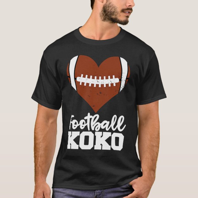 T-shirt Football Koko Football Heart Grandma Koko (Devant)