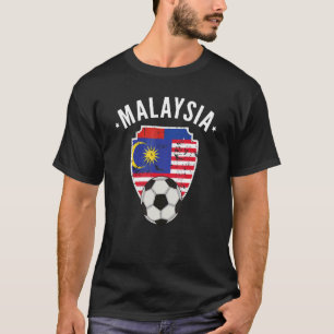 T-shirt Football Malaisie Football drapeau Malaisie P Mala