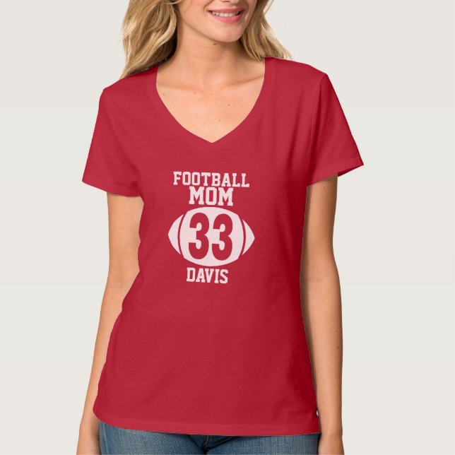 T-shirt Football Maman 33 (Devant)