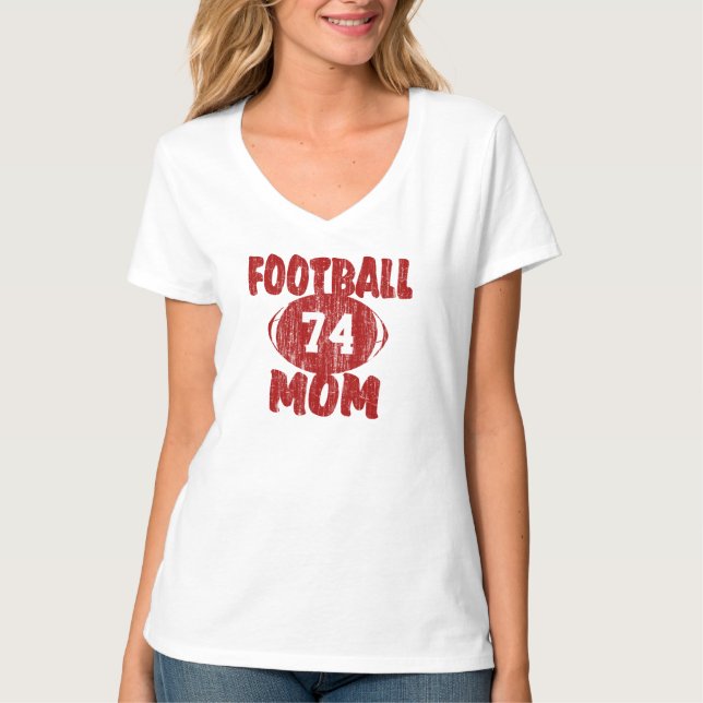 T-shirt Football Maman Rouge (Devant)