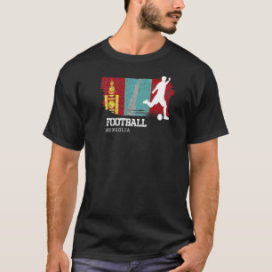 T-shirt Football Mongolie Drapeau Football Team Football J