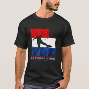 T-shirt Football Néerlandais Hollande Pays-Bas Drapeau Née
