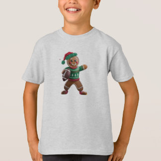 T-shirt Football Noël Gingbread Homme Football C laid