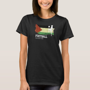 T-shirt Football Palestine Drapeau Femme Football Team Soc