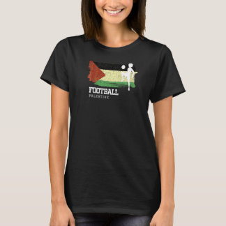 T-shirt Football Palestine Drapeau Femme Football Team Soc