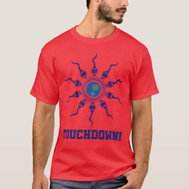 T-shirt Football Papa Drôle Meilleur Papa Touchdown (Devant)