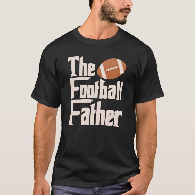 T-shirt Football Père Meilleur Papa Jour Noël Cadeau (Devant)