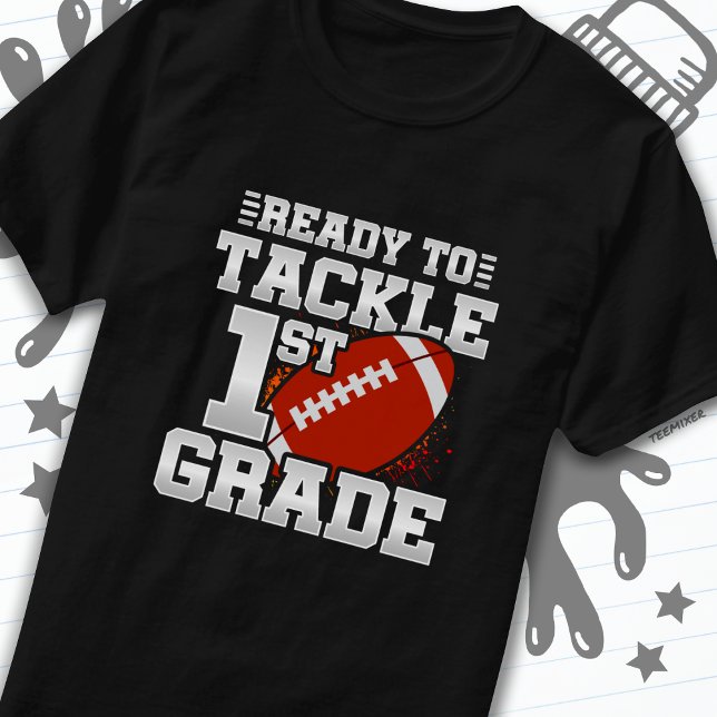 T-shirt Football Premier Jour 1Ème Année Retour À L'École (Créateur téléchargé)