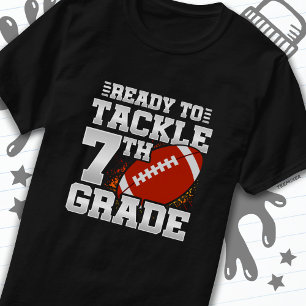 T-shirt Football Premier Jour 7e Année Retour À L'École