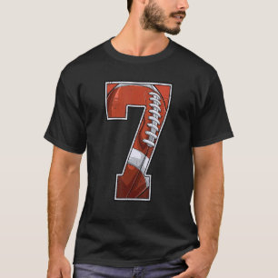 T-shirt Football Septième 7ème anniversaire garçon 7 ans O