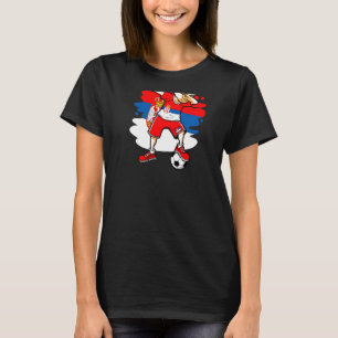 T-shirt Football Serbian Dabbing Soccer Boy Serbia Jersey