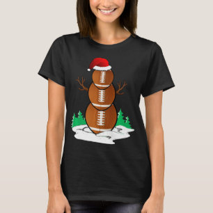 T-shirt Football Snowman Balls Noël Pyjama cadeaux Hommes