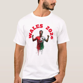 T-shirt Football Soccer Goal Celebration Wales Flag 2026
