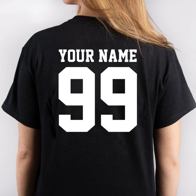 T-shirt Football Soccer Nom Numéro Garçon Fille Personnali (Créateur téléchargé)