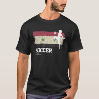 T-shirt Football Syrie Drapeau Football Femme Football Fil